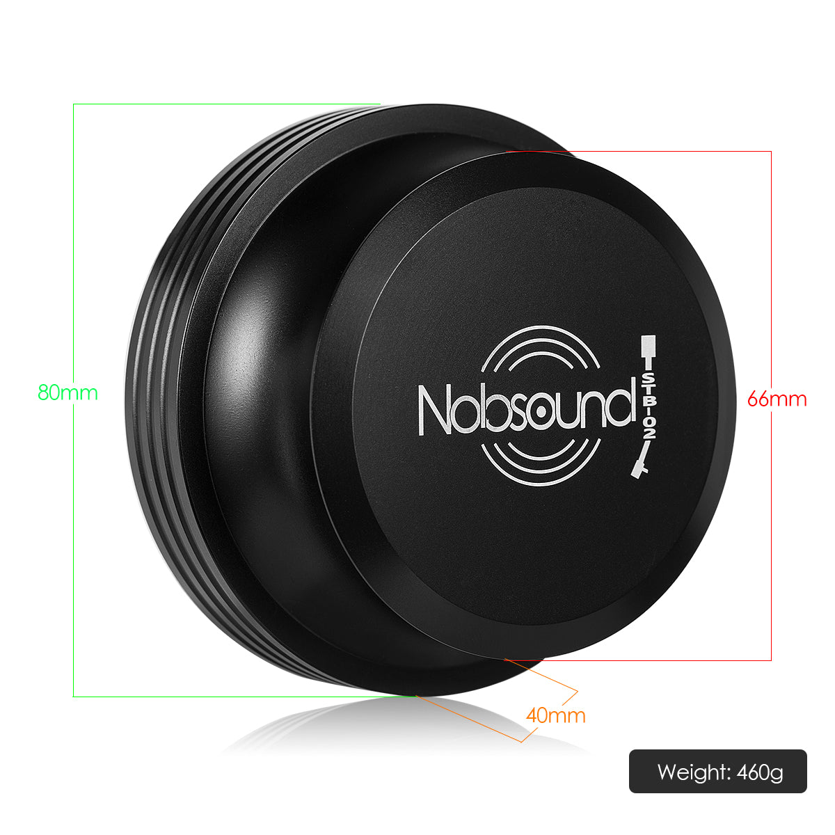 Nobsound STB-02 铝制唱片重量夹,适用于黑胶唱片机转盘光盘稳定器