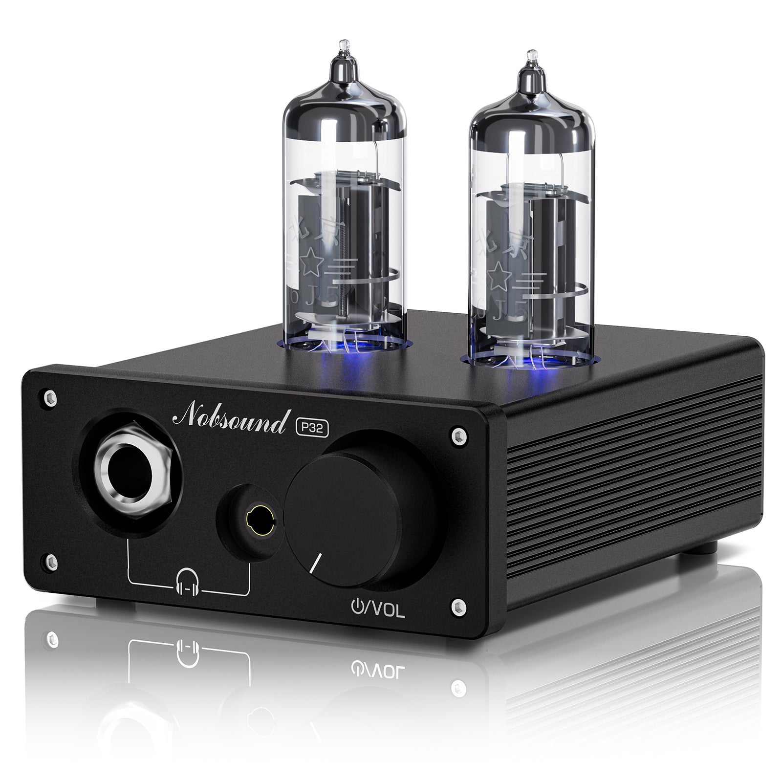 Nobsound NS-08E 迷你真空管耳机放大器 HiFi 桌面立体声音频前置放大器