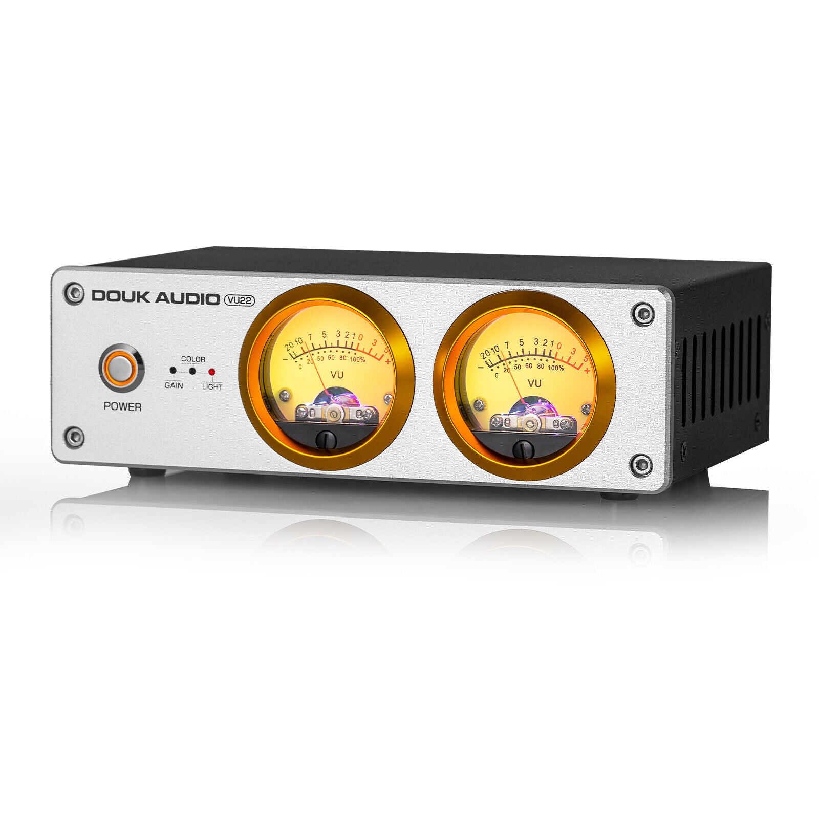 Douk Audio VU22 双模拟 VU 表显示 DB 面板 MIC+LINE 声级计