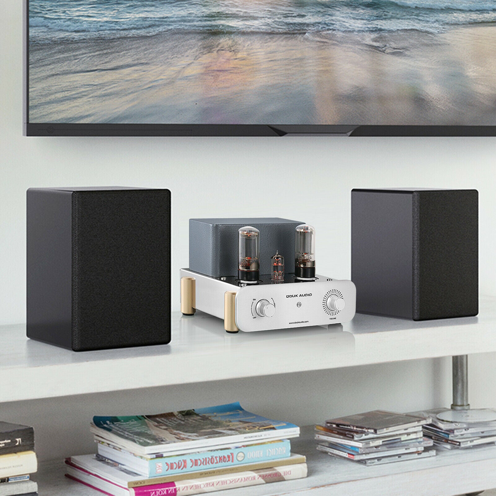 Douk Audio F5 HiFi-Vakuumröhrenverstärker, reiner Klasse-A-Single-Ended-Stereo-Audioverstärker