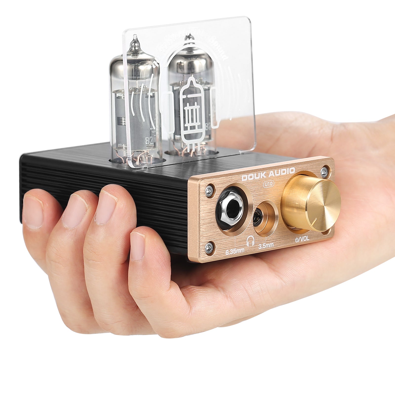 Douk Audio U10 迷你电子管耳机放大器 HIFI 立体声前置放大器 适用于家用扬声器