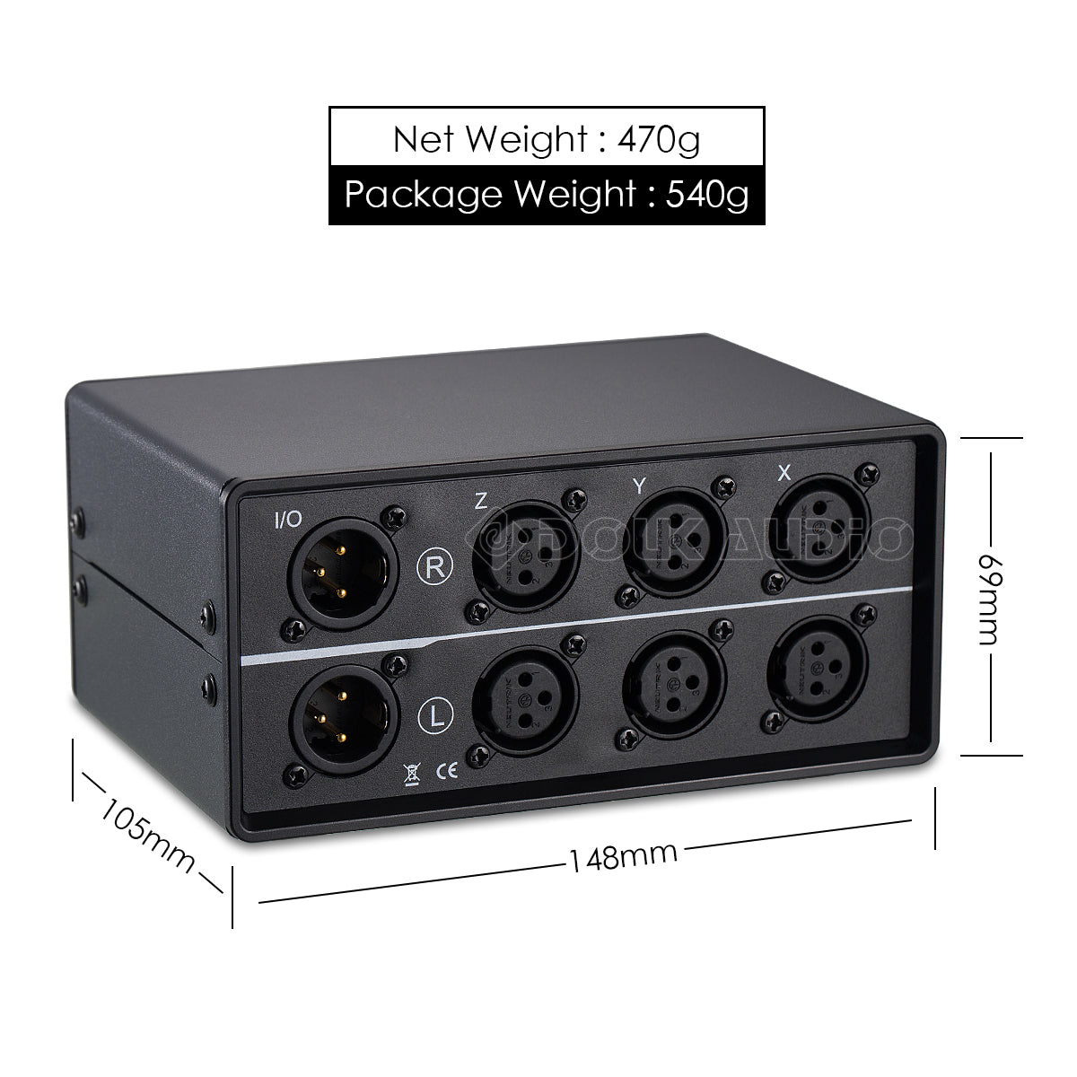 Little Bear MC103 PRO 1(3)-IN-3(1)-OUT XLR Balanced Audio Converter Stereo Passive Selector Switcher