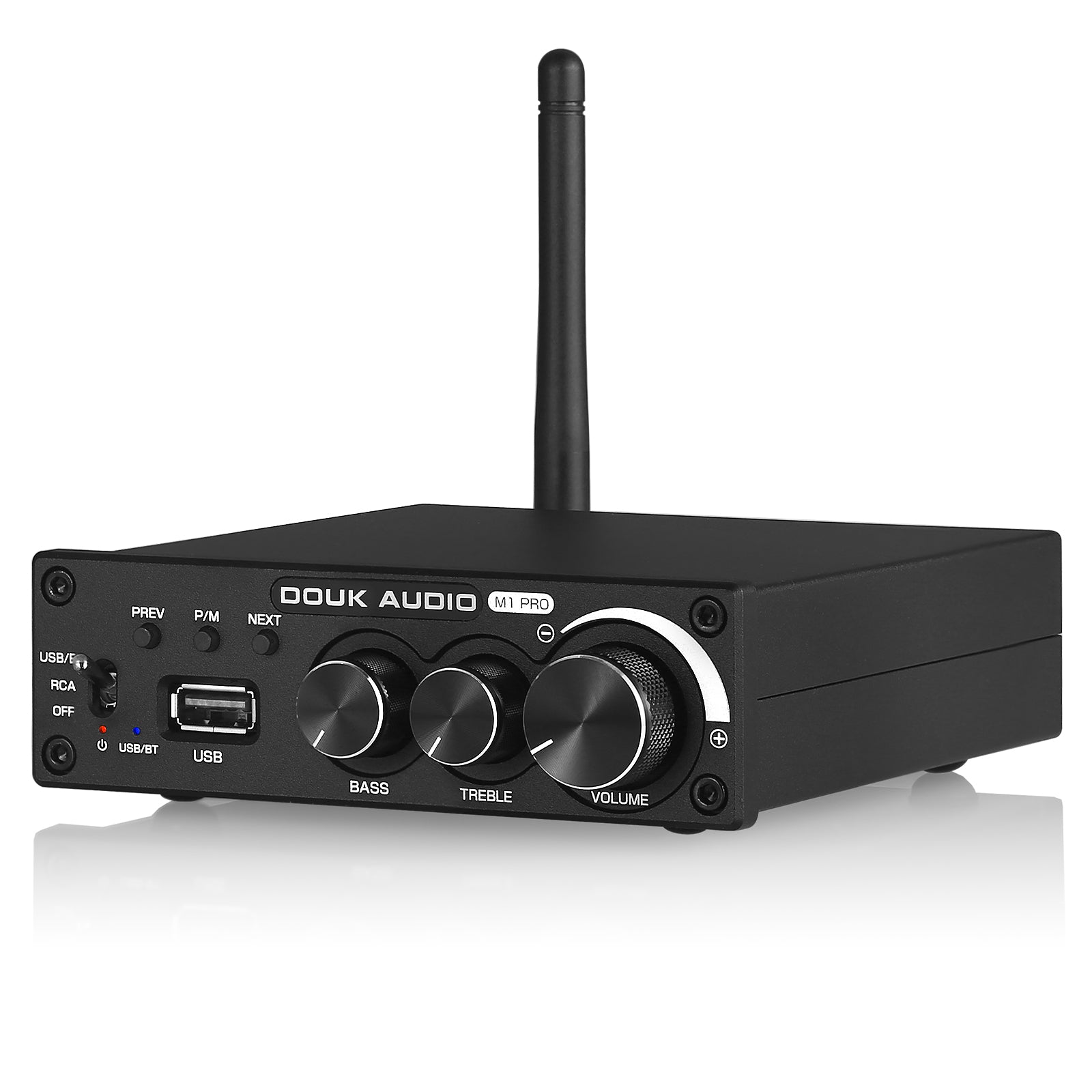 Douk Audio M1 PRO HiFi Bluetooth 5.0 Digital Amplifier Desktop Stereo Amp USB Player 160W×2