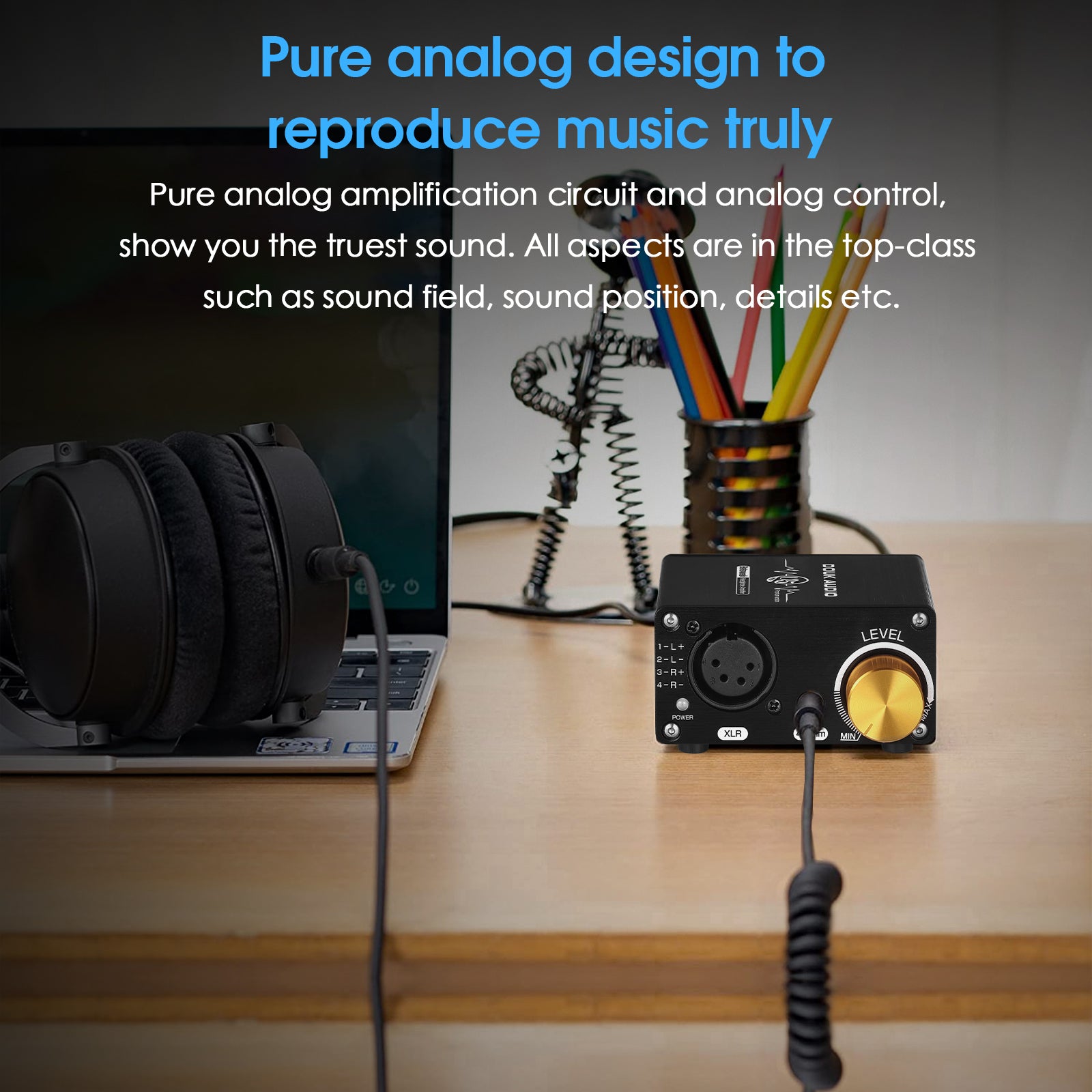 Douk Audio U5PRO HiFi vollsymmetrischer Kopfhörerverstärker Mini-Stereo-Verstärker für XLR/4,4-mm-Headsets