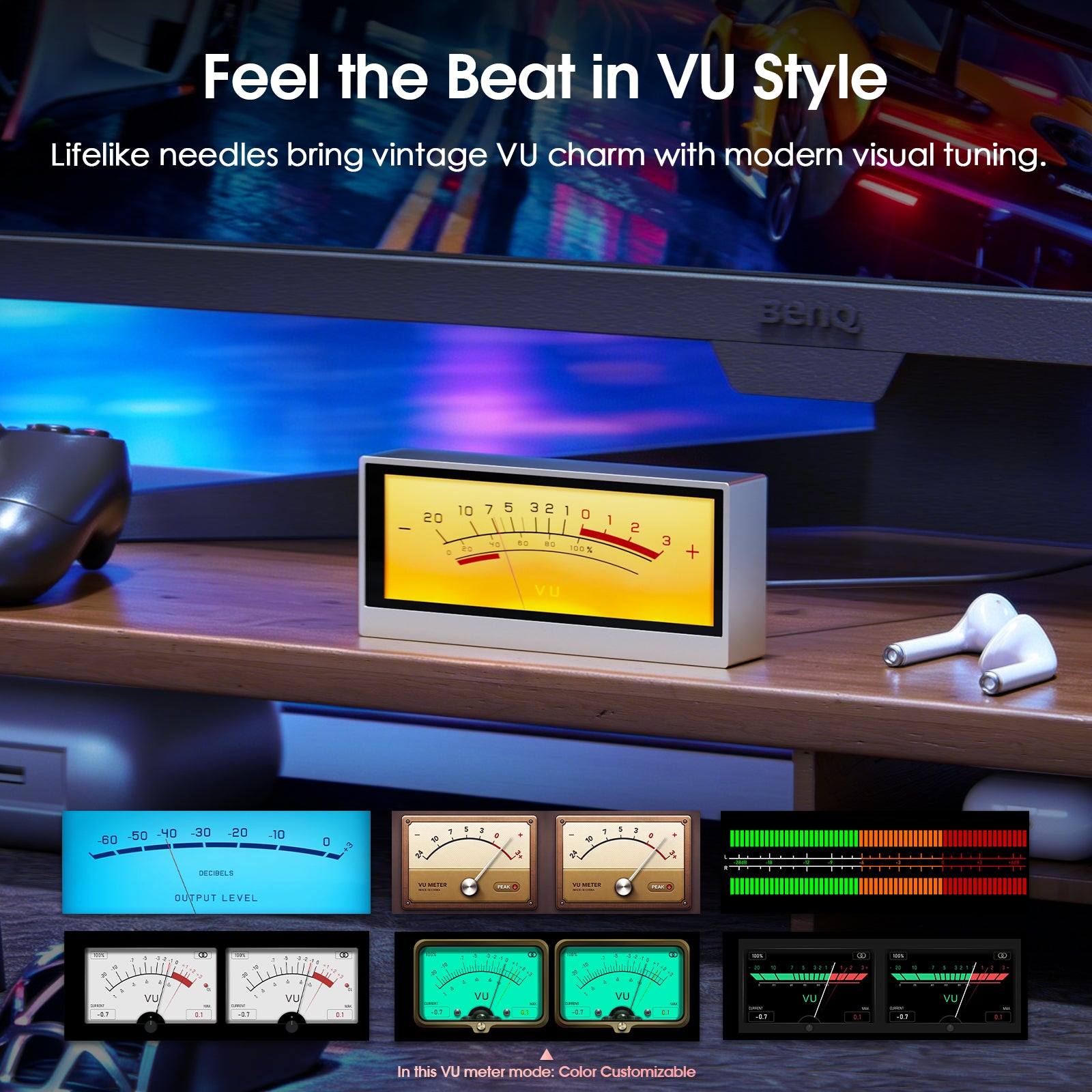 [Pre-Sale] Douk Audio Lab TX7 Desktop Display with VU Meter, Spectrum Visualizer & Clock