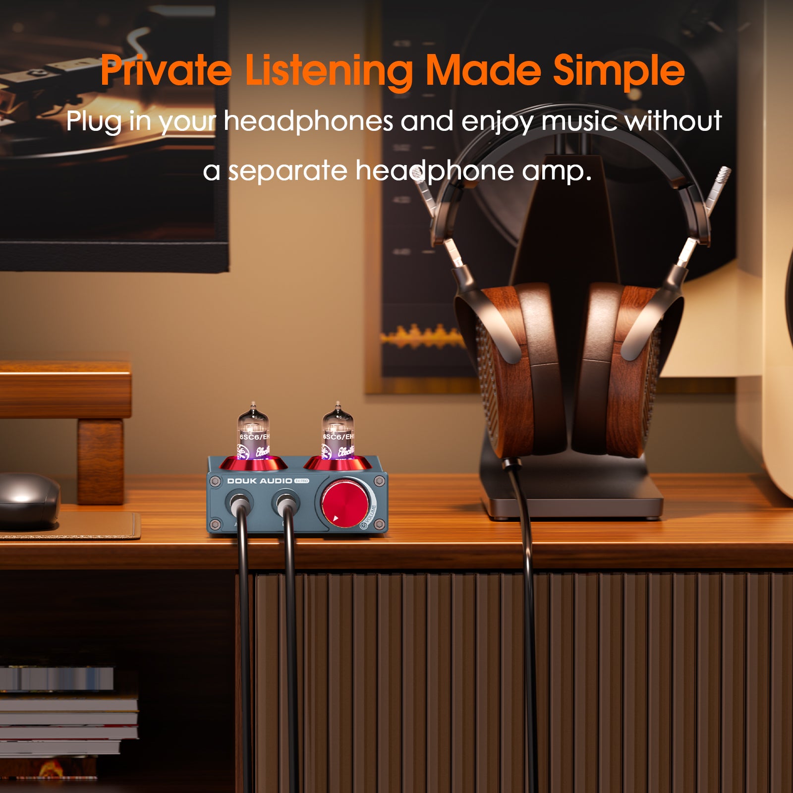 Douk Audio T4 PRO Tube Phono Preamp & Headphone Amplifier