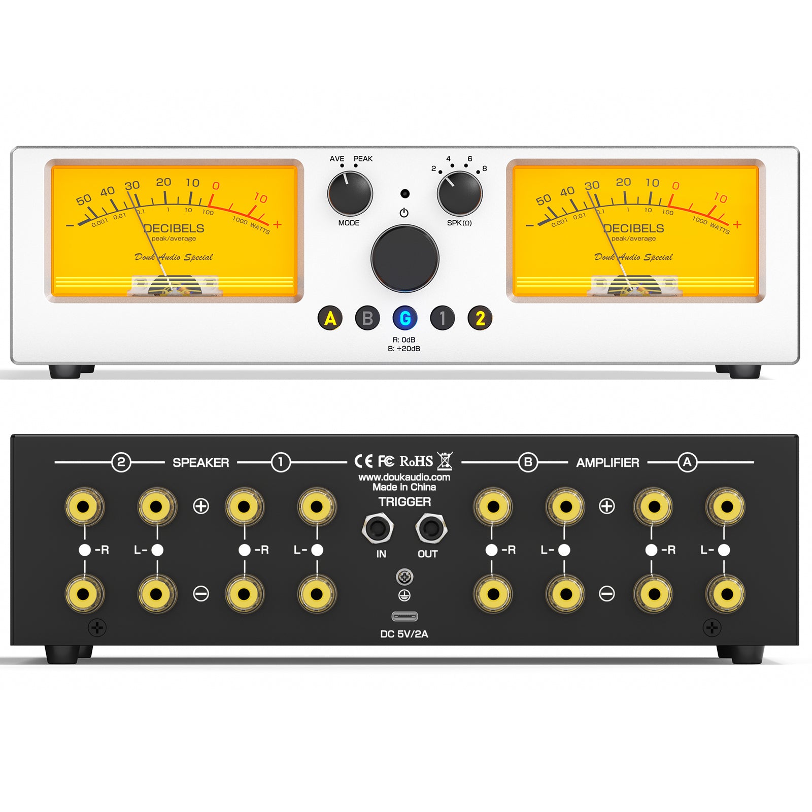 [Pre-Sale] Douk Audio VU3-PLUS：2‑Way Amplifier/Speaker Selector with Accurate Power VU Meter