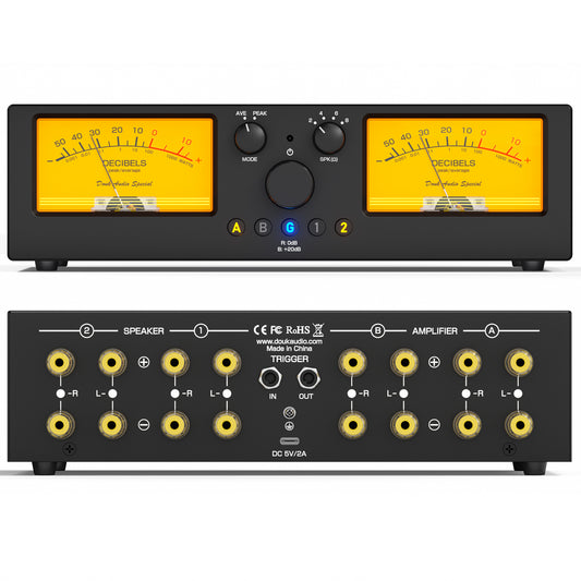 [Pre-Sale] Douk Audio VU3-PLUS：2‑Way Amplifier/Speaker Selector with Accurate Power VU Meter