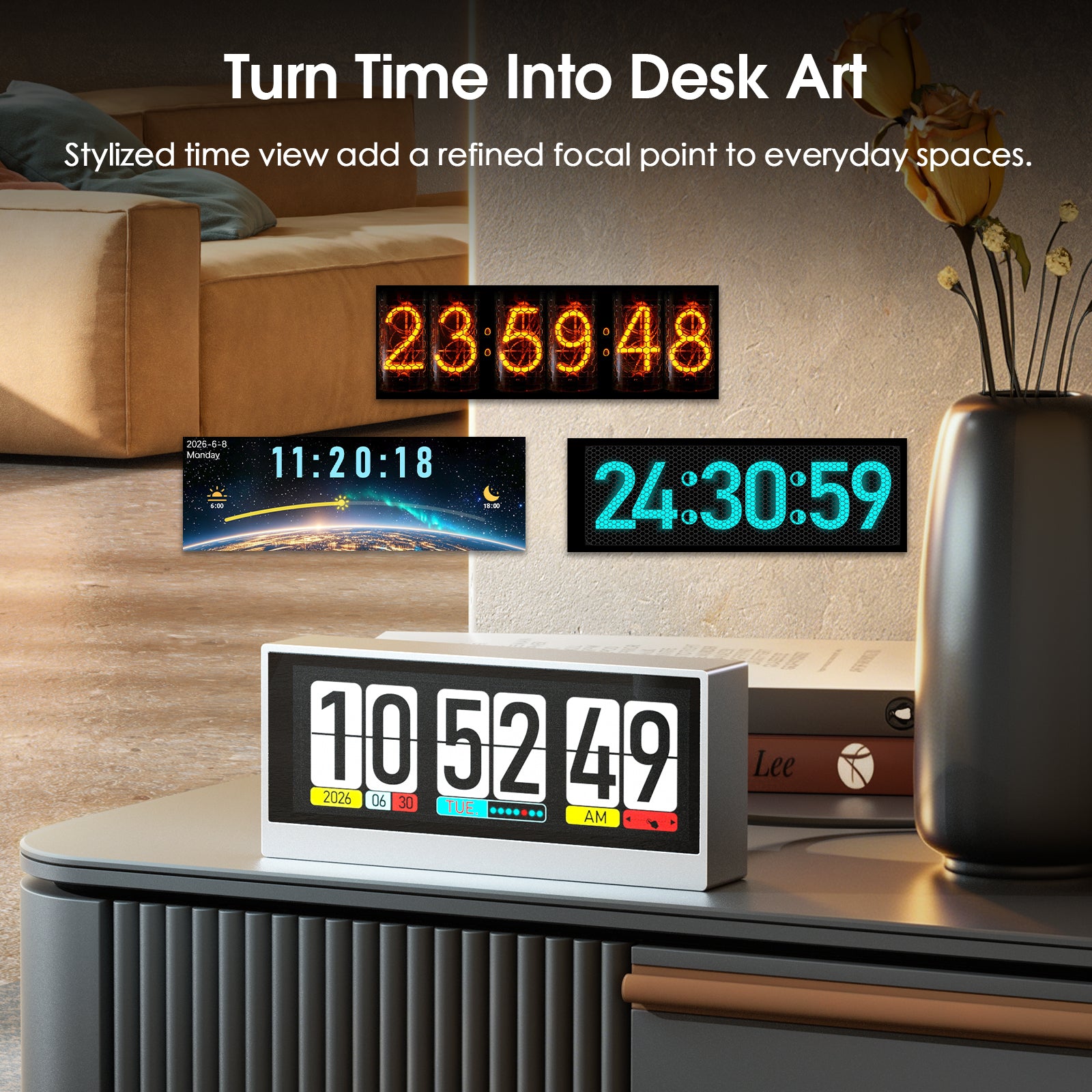 [Pre-Sale] Douk Audio Lab TX7 Desktop Display with VU Meter, Spectrum Visualizer & Clock