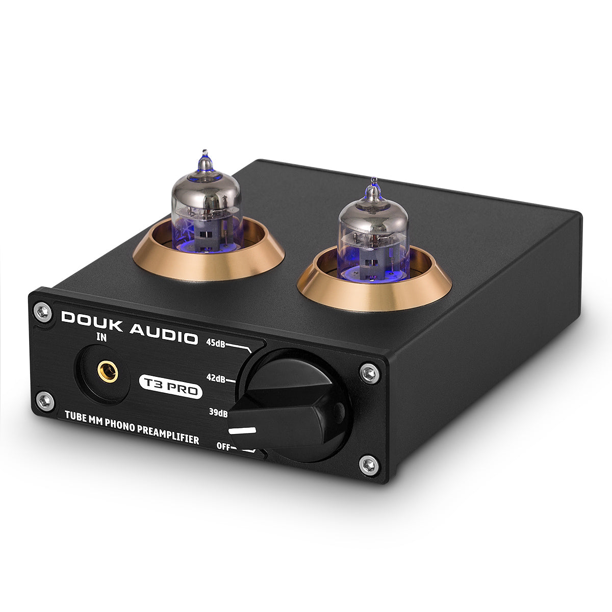 Douk Audio T3 PRO Mini Tube MM Phono Bühnenvorverstärker für Heim-Plattenspieler HiFi-Stereo-Audio-Vorverstärker 