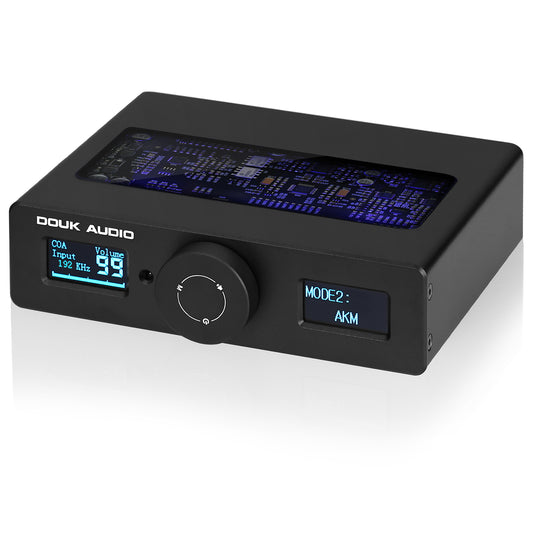 Douk Audio DAC-Q11 HiFi ESS9038Q2M+AK4493 USB DAC Audio Adapter COAX/OPT D/A Converter DSD256