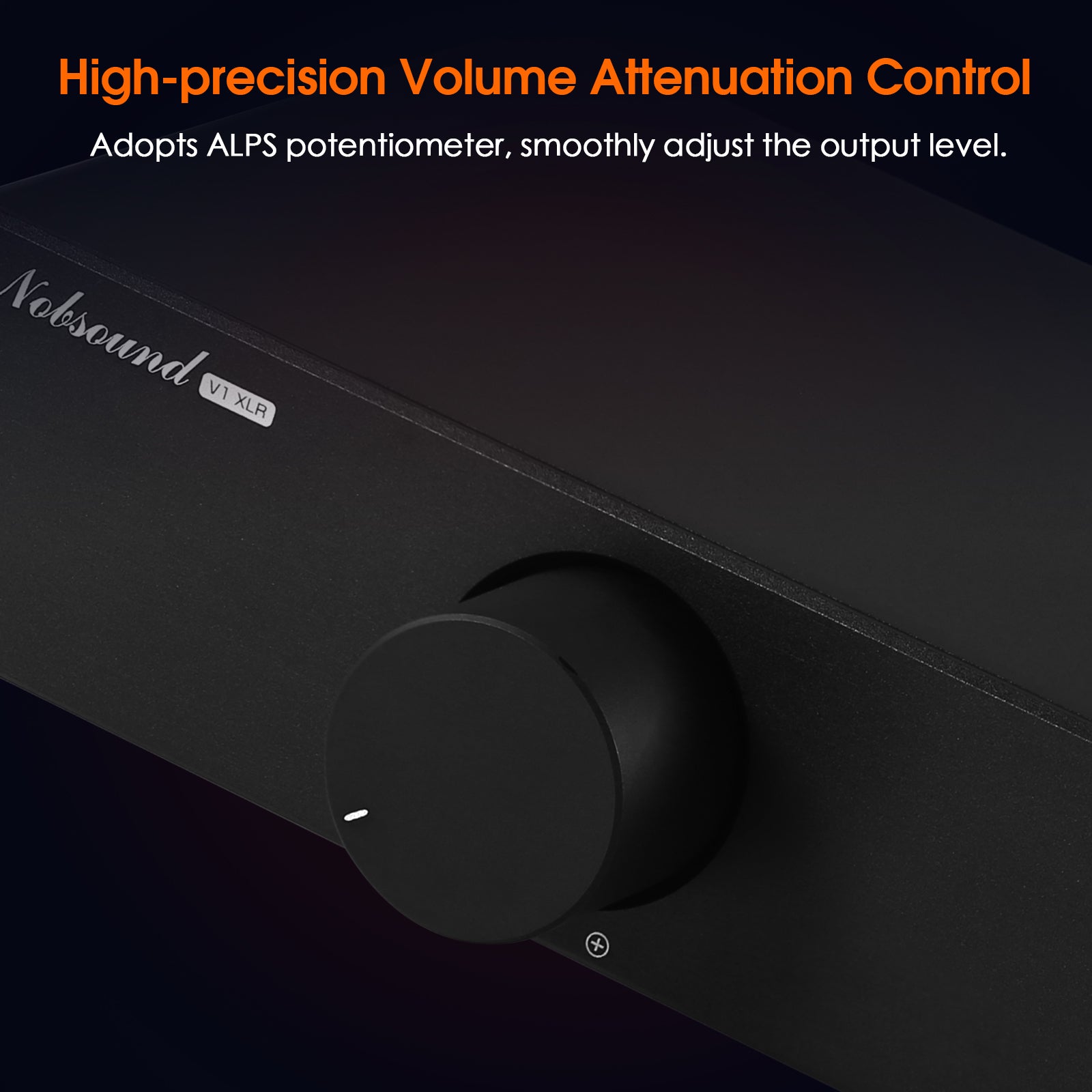 Nobsound VOL-3/V1-XLR HiFi Passive Preamp Variable Audio Attenuator RCA/XLR Stereo Audio Volume Controller