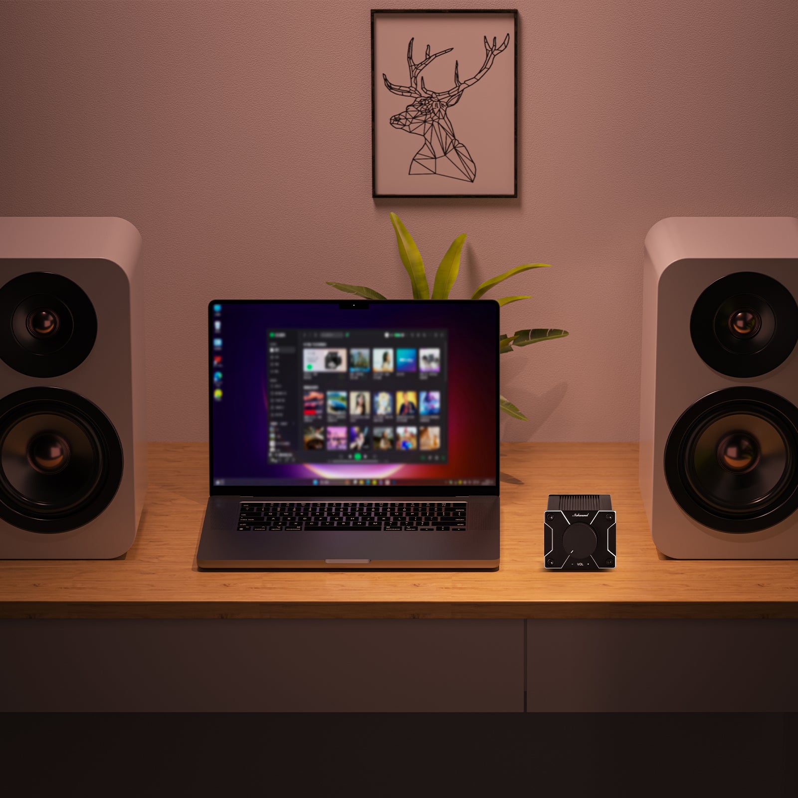 Nobsound VOL-3 Mini Passive Preamp with Variable Audio Attenuator for Power Amplifier Active Speakers