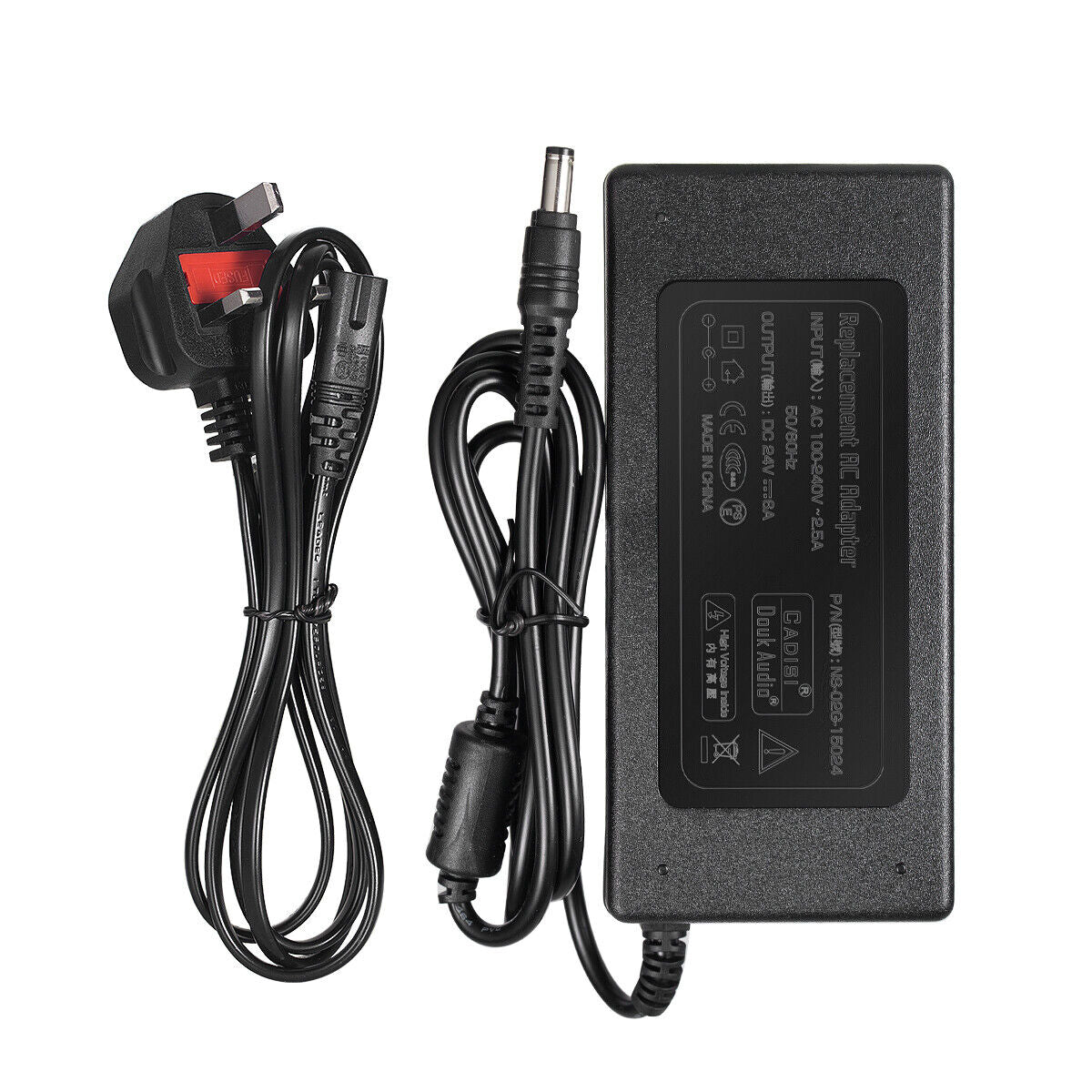 Douk Audio DC 19/24/32/36/48V Power Supply Adapter AC 100-240V Transformer