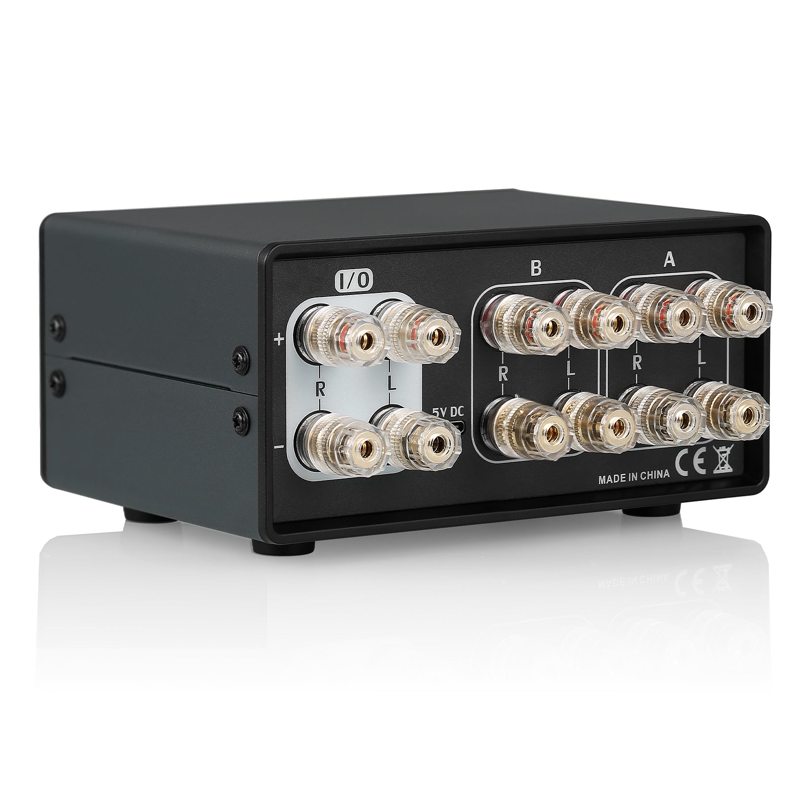 Douk Audio VU102 双区域放大器/扬声器选择器，带音量表音频切换器和红外遥控器