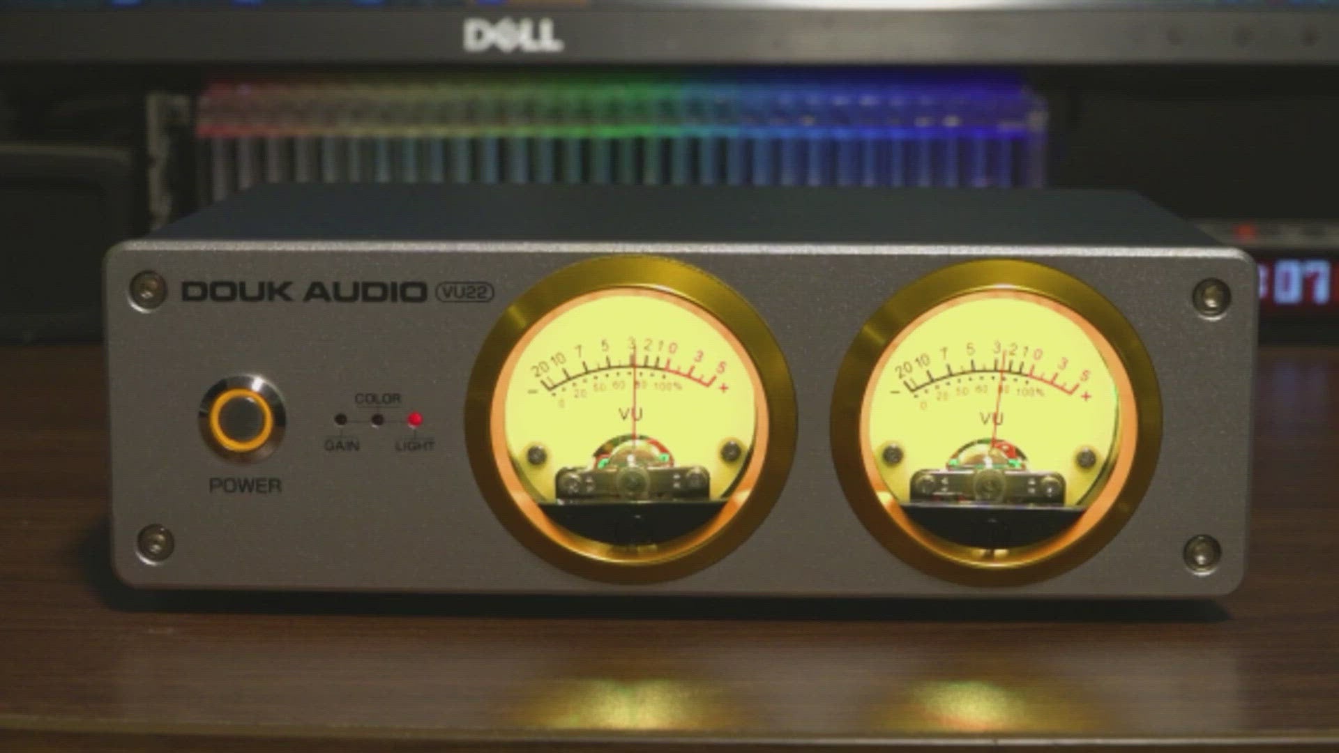 Douk Audio VU22 双模拟 VU 表显示 DB 面板 MIC+LINE 声级计