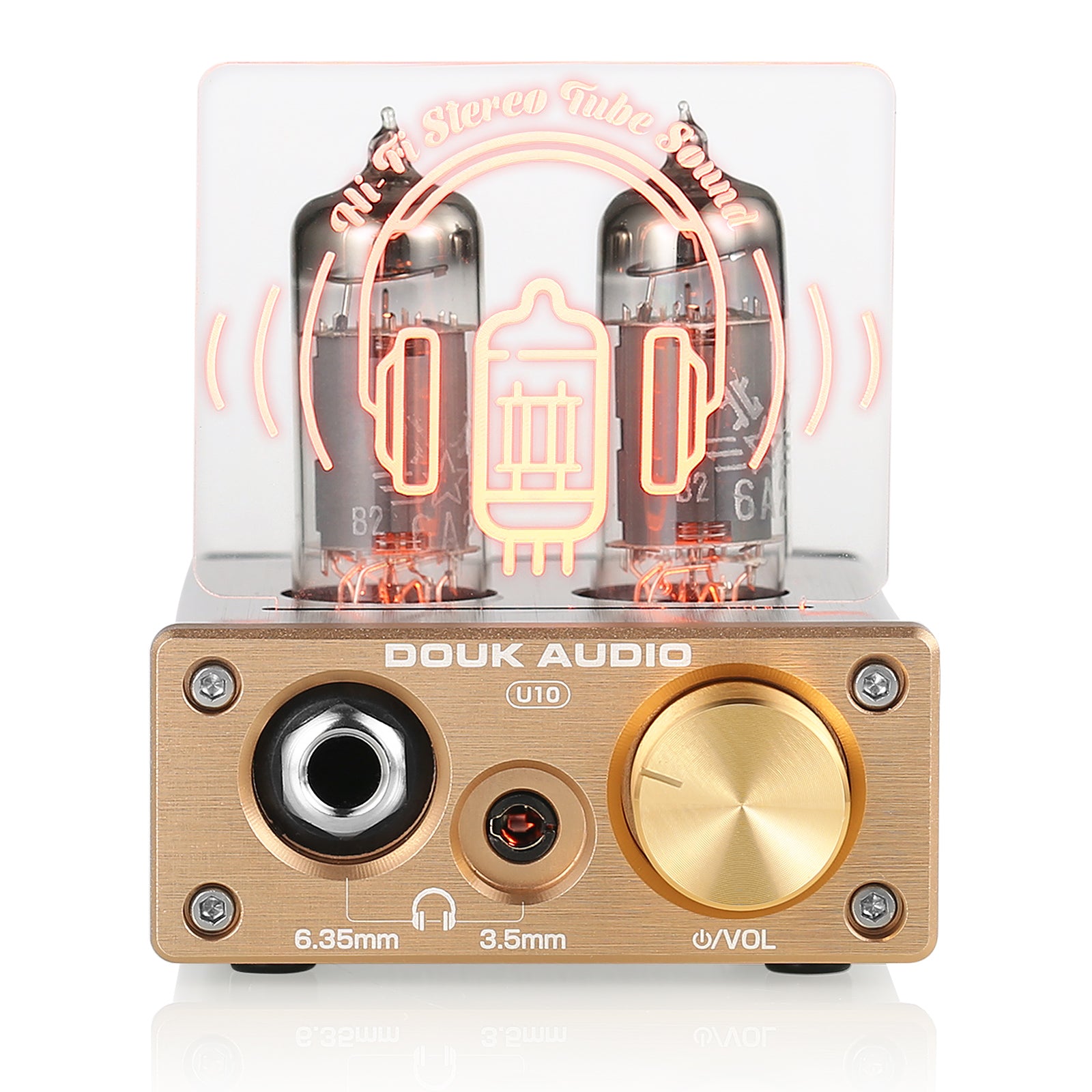 Douk Audio U10 迷你电子管耳机放大器 HIFI 立体声前置放大器 适用于家用扬声器