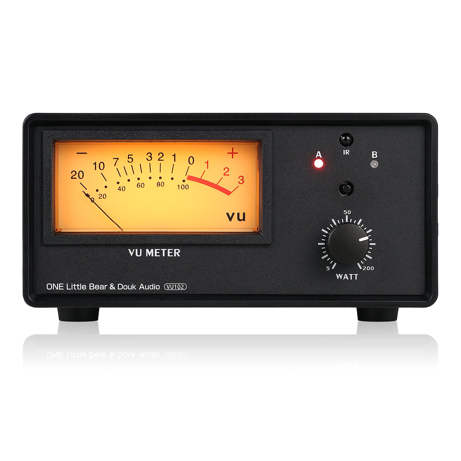 Douk Audio VU102 双区域放大器/扬声器选择器，带音量表音频切换器和红外遥控器
