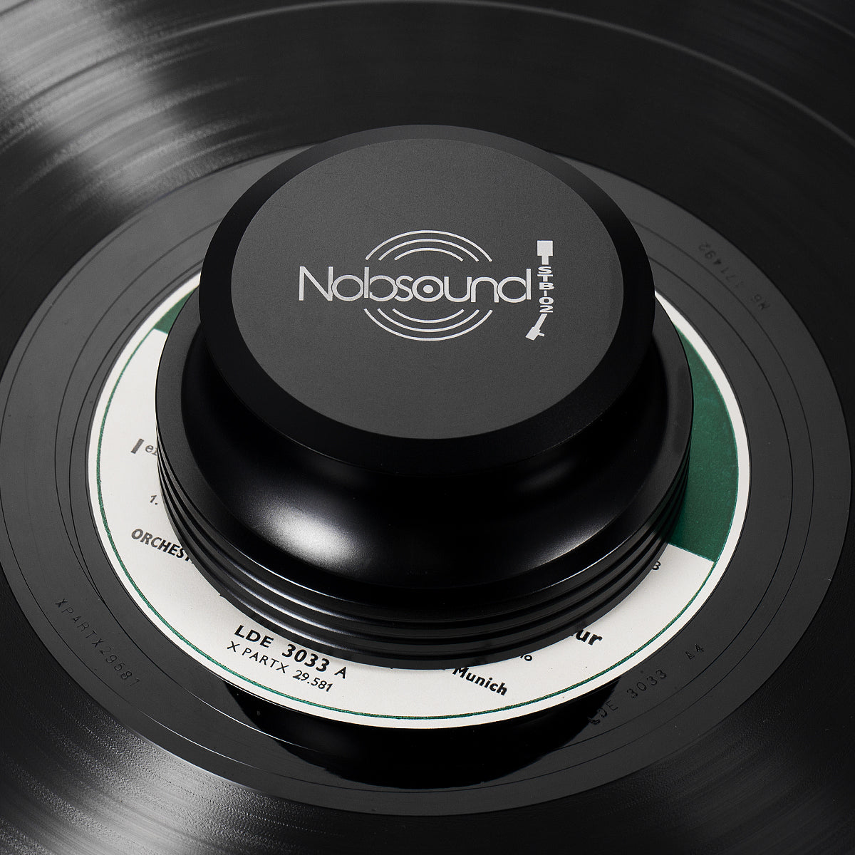 Nobsound STB-02 铝制唱片重量夹，适用于黑胶唱片机转盘光盘稳定器