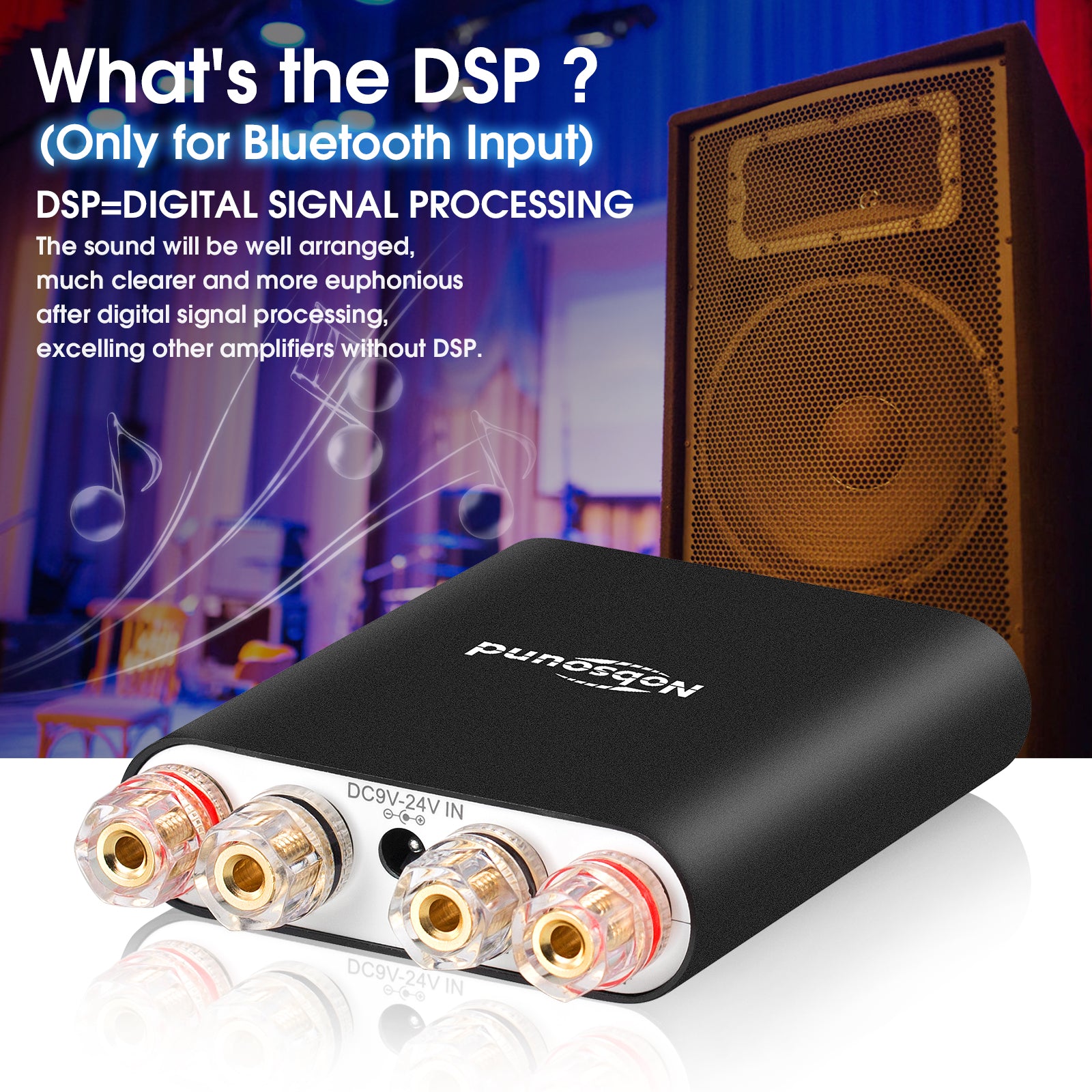 Nobsound TA-21 迷你蓝牙 5.0 DSP 数字放大器 TPA3221 立体声音频放大器接收器