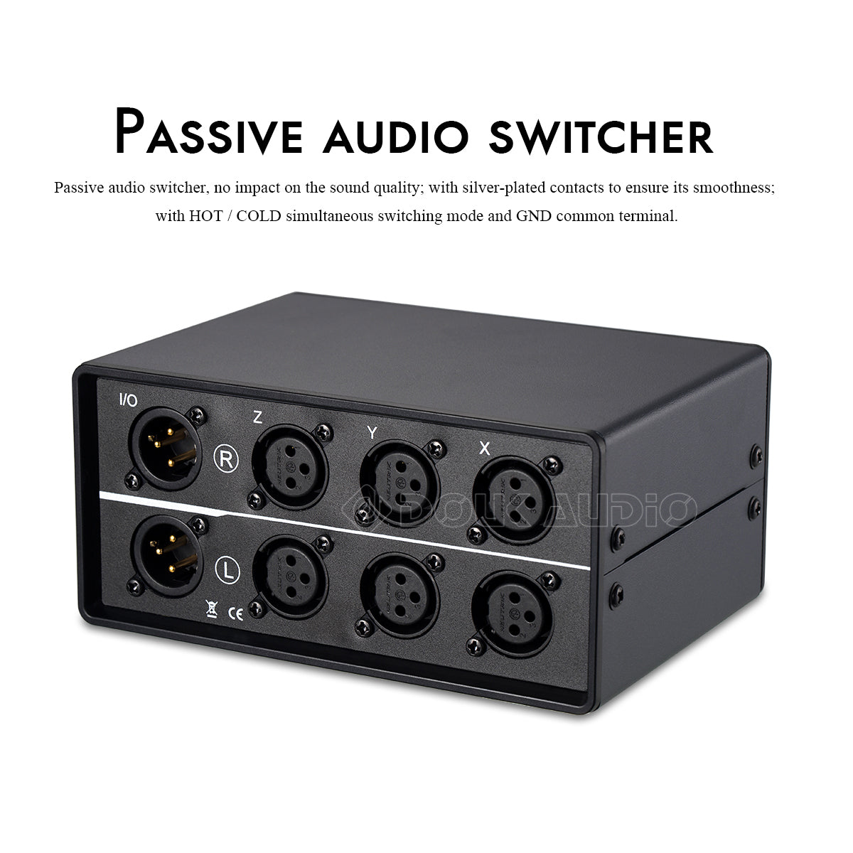 Little Bear MC103 PRO 1(3)-IN-3(1)-OUT XLR Balanced Audio Converter Stereo Passive Selector Switcher