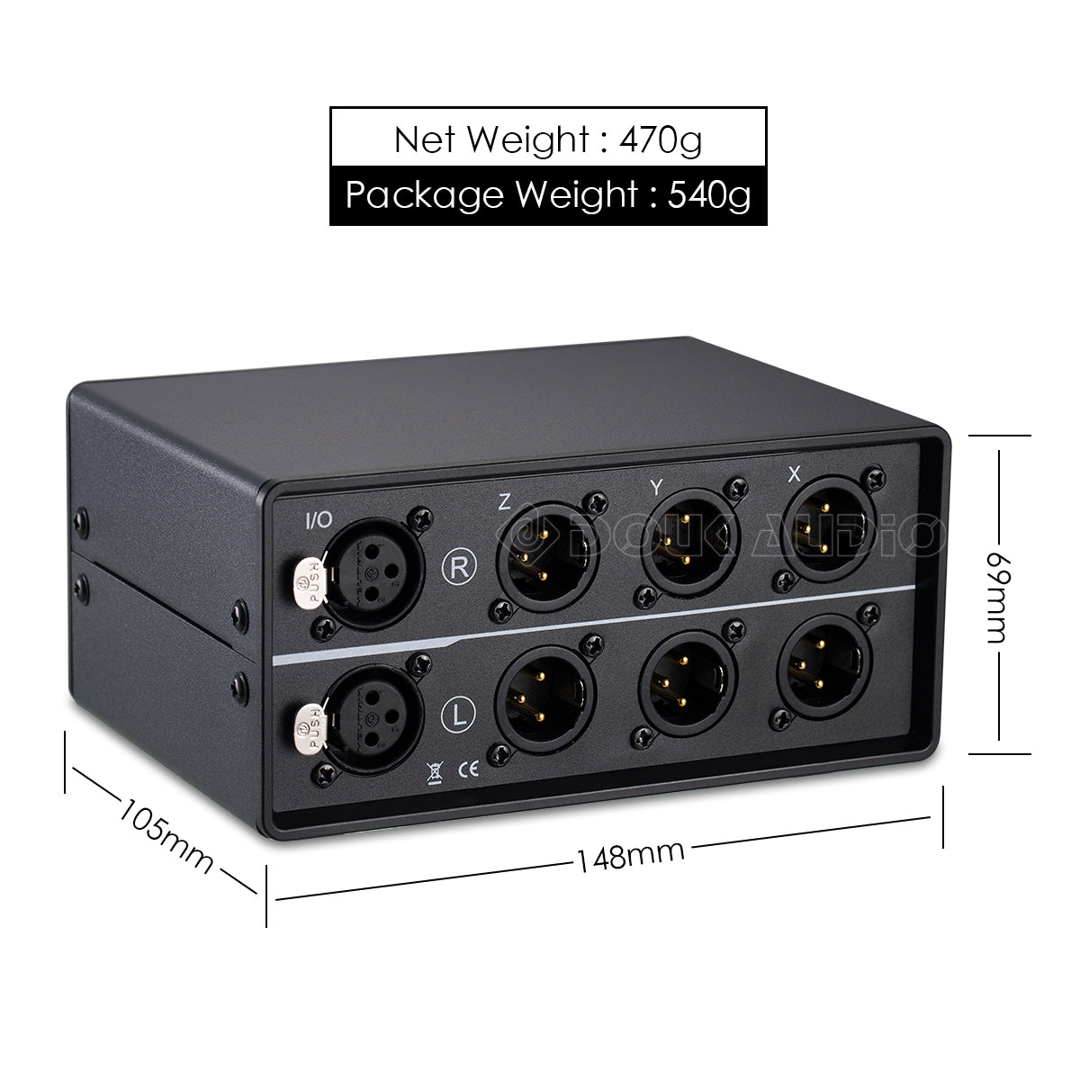 Little Bear MC103 PRO 1(3)-IN-3(1)-OUT XLR Balanced Audio Converter Stereo Passive Selector Switcher