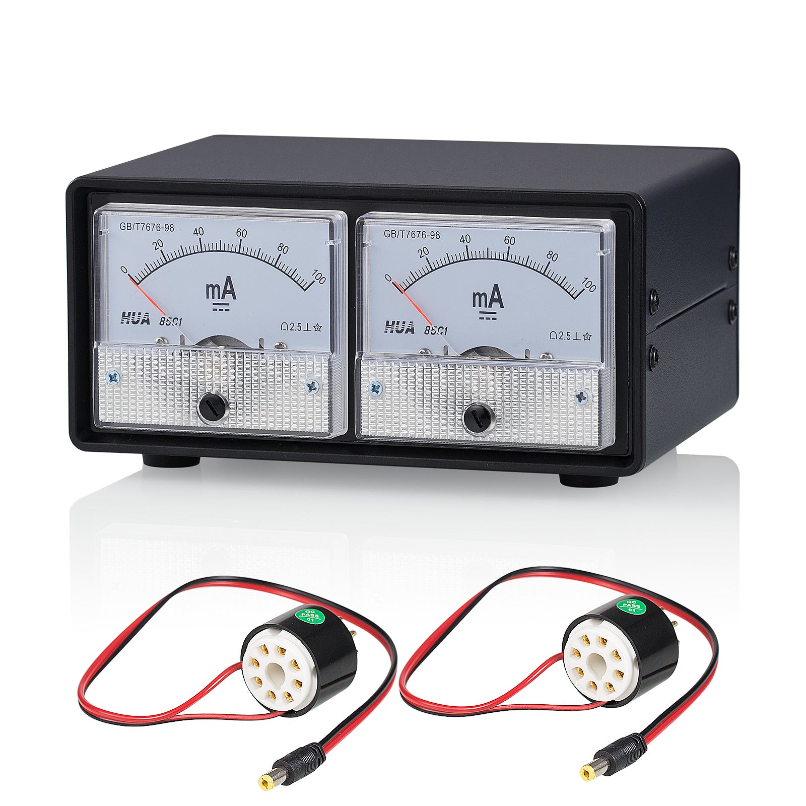 Douk Audio CT1-BOX 8 针双偏置电流探头测试仪带音量表，适用于 EL34 KT88 6L6 6V6 6550 KT66 电子管