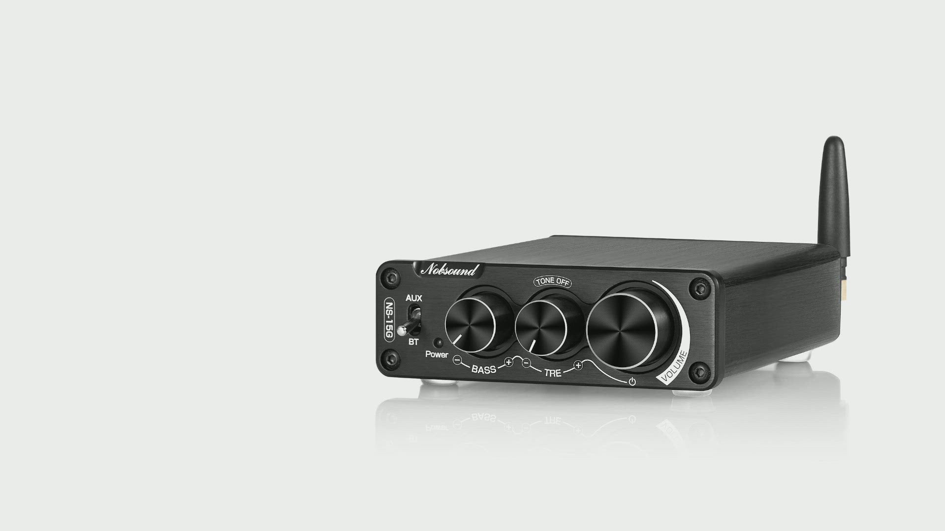 Nobsound NS-15G Mini Bluetooth 5.0 Digital Amplifier Receiver TPA3116 Stereo Audio Amp 100W+100W